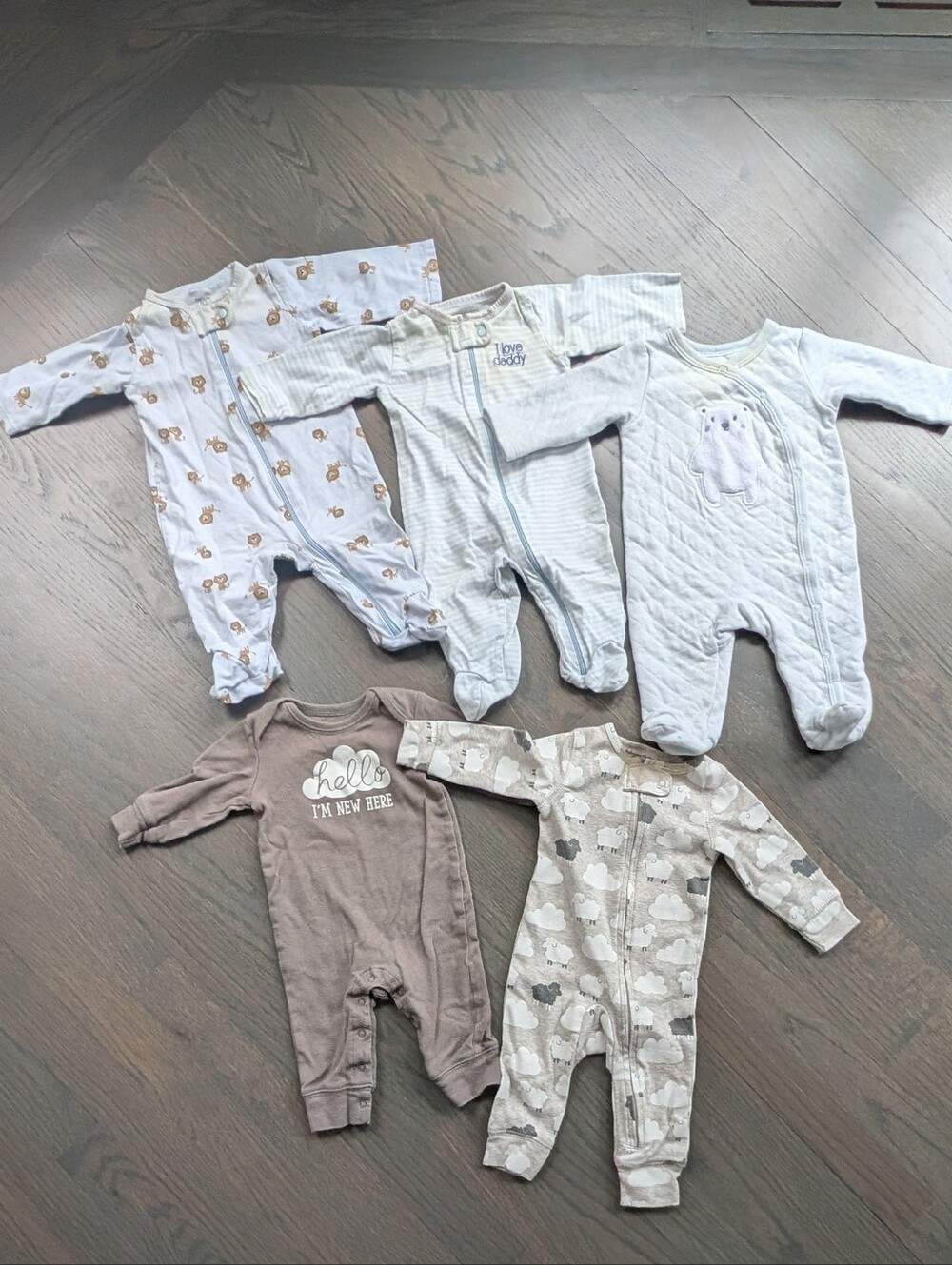 Baby Boy Sleep & Play Bundle, Size 3 Months, 5 Pieces, Carter's & Sterling Baby